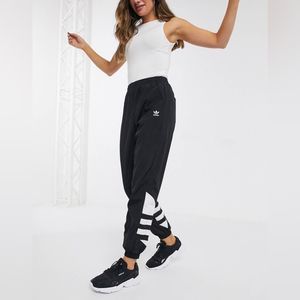 Adidas Originals Large Trefoil Track Pants in Black